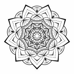 Mandala floral background design