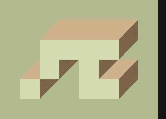 Implementation of Edward Zajec’s “Il Cubo” from 1971. Essentially a Truchet tile set of 8 tiles and rules for placement art illustration