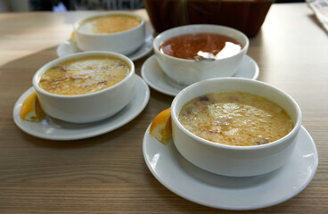 Famous Turkish soup Kelle Paca