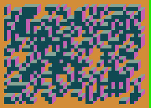 Implementation of Edward Zajec&rsquo;s &ldquo;Il Cubo&rdquo; from 1971. Essentially a Truchet tile set of 8 tiles and rules for placement art illustration