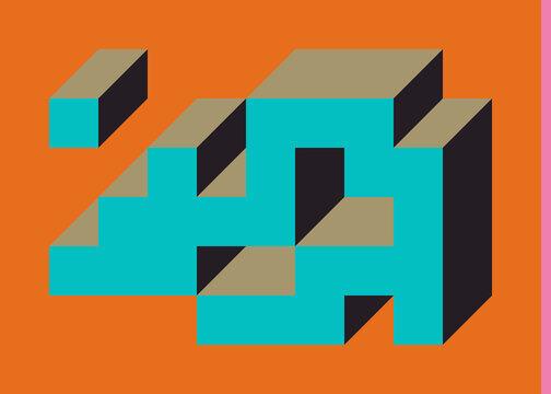 Implementation of Edward Zajec&rsquo;s &ldquo;Il Cubo&rdquo; from 1971. Essentially a Truchet tile set of 8 tiles and rules for placement art illustration