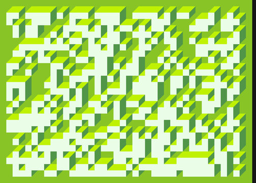 Implementation of Edward Zajec&rsquo;s &ldquo;Il Cubo&rdquo; from 1971. Essentially a Truchet tile set of 8 tiles and rules for placement art illustration