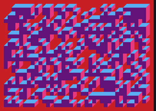 Implementation of Edward Zajec&rsquo;s &ldquo;Il Cubo&rdquo; from 1971. Essentially a Truchet tile set of 8 tiles and rules for placement art illustration