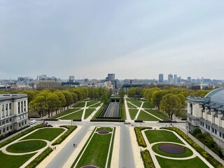 Fototapeta premium City Park at the Arc de Triomphe, Brussels