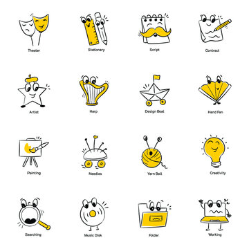 Multimedia and Designing Hand Drawn Icons 