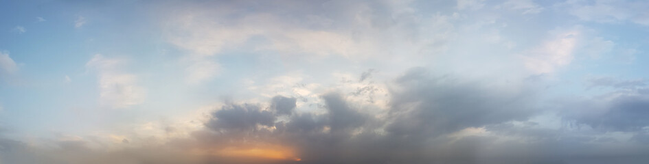 Fototapeta na wymiar Perfect pastel color sky clouds background