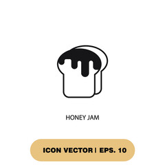 honey jam icons  symbol vector elements for infographic web