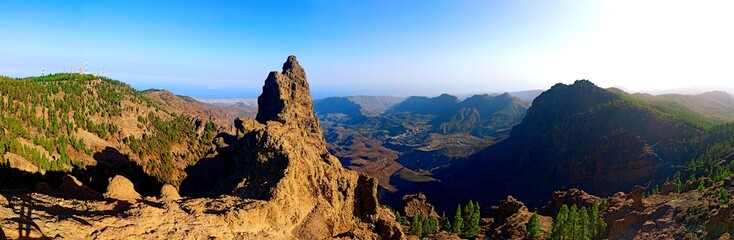 Obraz premium Panorámica del Pico de las Nieves en Gran Canaria
