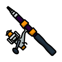 Icon Of Curved Fishing Tackle