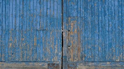 peeling wooden door as background