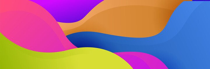 Abstract colorful banner background