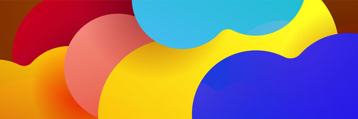 Abstract colorful banner background. Vector abstract graphic design banner pattern background template.