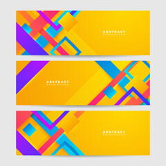 Abstract colorful banner background. Dynamic textured geometric element. Modern gradient light vector illustration. Vector abstract graphic design banner pattern background web template.