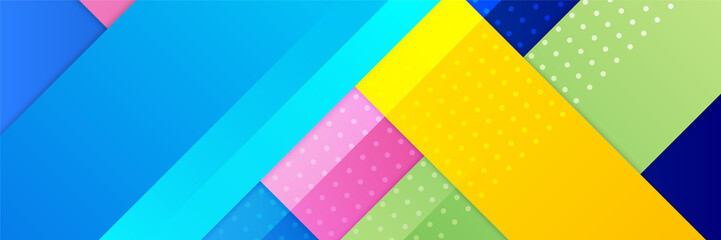 Gradient Geometric abstract with blue colorful shape presentation design background