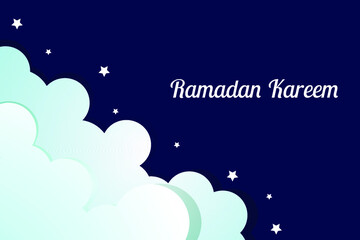 Fototapeta na wymiar ramadan kareem sky background