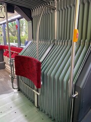 interior of a bendy bus in Germany 