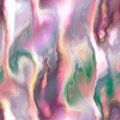 Obraz premium Bright marbled painted abstract active wear pattern. Seamless summer fashion organic clothing fluid ink design tile. 
