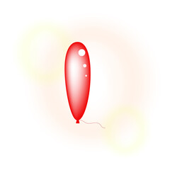 Balloon icon on white background