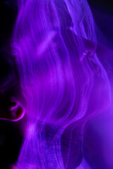 portrait of a women in smoke