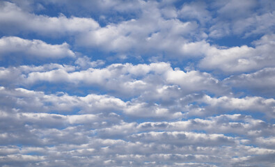Beautiful sky with bright clouds for background