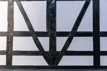 half timbered house wall texture