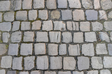 old cobblestones in an alley in germany