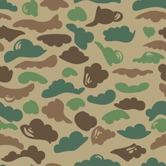 Camouflage pattern background seamless vector. Army camouflage pattern. Disguise.