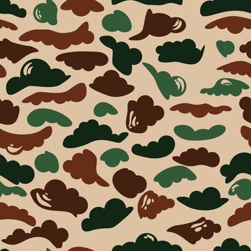 Urban camo seamless pattern vector texture, military design. Ornament.
