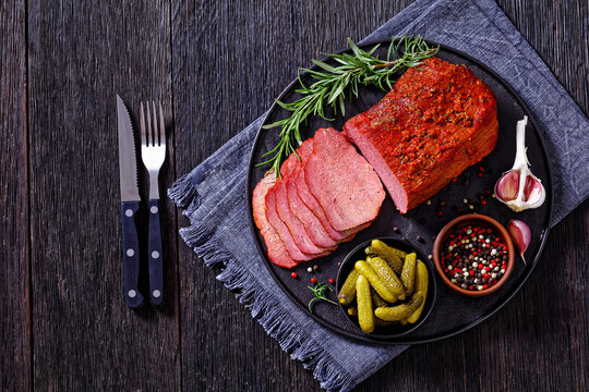 Fresh Sliced Beef Pastrami, Roast Beef Meat