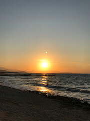 Spend a beautiful sunset on the mediterranean sea. 