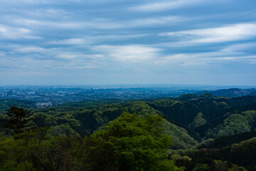 Fototapeta na wymiar 山頂からの景色