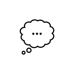 Speech bubbles icon flat icon. Single high quality outline symbol of info for web design or mobile app
