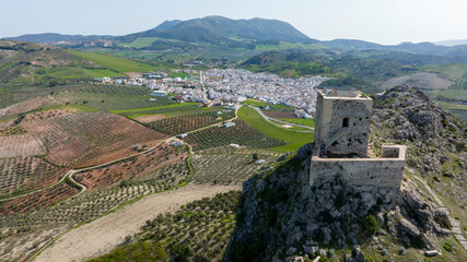 castillo del hierro junto al municipio de Pruna en la provincia de Sevilla, Andalucía