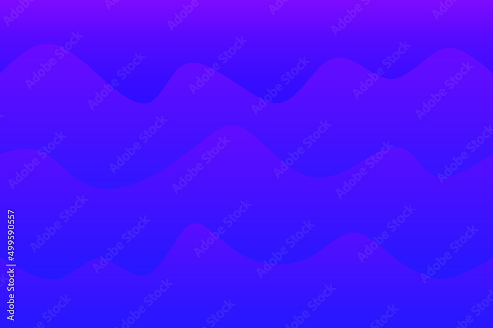 Wall mural Purple Wavy Gradient Abstract Background. Dark Purple fluid background design. Liquid gradient shapes composition. Futuristic design posters. Colorful geometric background