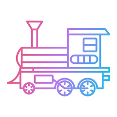 Steam Locomotive Icon Design