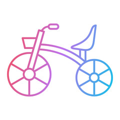 Fototapeta na wymiar Tricycle Icon Design