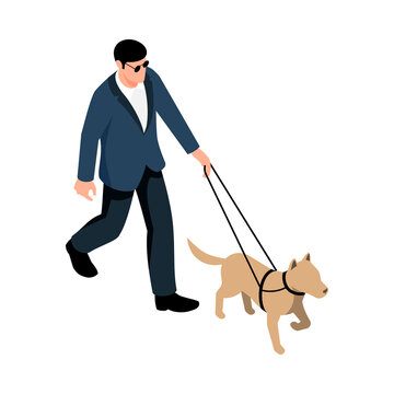 Blind Man Illustration