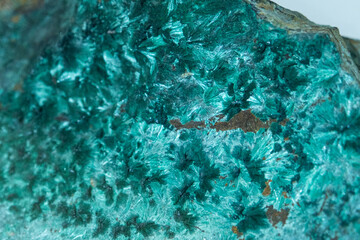 Raw malachite close-up. Background, texture of malachite. green malachite color