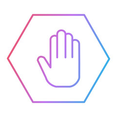 Obraz premium Stop Icon Design