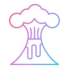 Volcano Icon Design