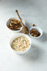 Ingredients for homemade granola