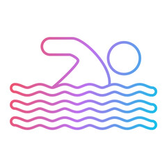 Swimmer Icon Design