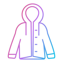 Rain Coat Icon Design