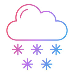 Snow Fall Icon Design