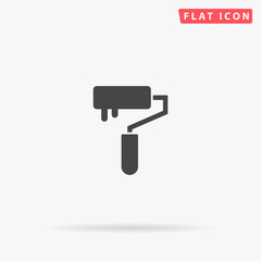 Paint roller flat vector icon