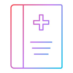 Obraz premium Medical Book Icon Design