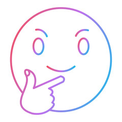 Thinking Emoji Icon Design