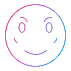 Blush Emoji Icon Design