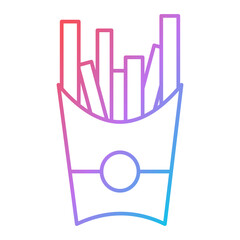 Fries Icon Design