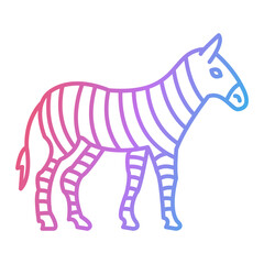 Obraz premium Zebra Icon Design